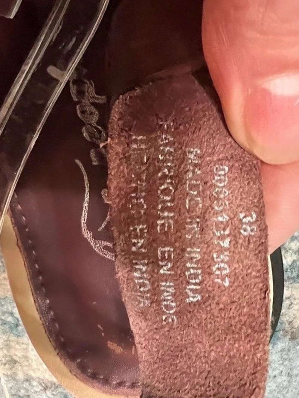 Free people Burgandy strappy sandals. - Picture 6 of 7